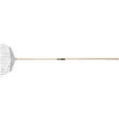 Polet bladhark kunststof 380 mm met essenhouten steel 1,5 m - 21 tanden