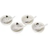Pols Potten Undressed Bowls 4-pack - Diepe borden Mix - 230-400-179
