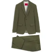 HUGO Tweedelig, slim-fit pak van een wolmix met stretch Maat 102