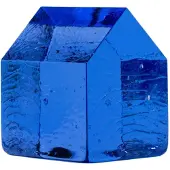 Kosta Boda Kosta huis Blauw, 11 cm