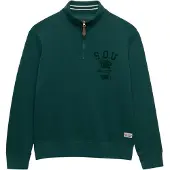 Superdry Sweatshirt crème / donkergroen / zwart