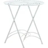 CLP Tegal Ronde Tuintafel - Inklapbaar - wit