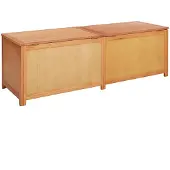 vidaXL Opbergbox 150 x 45 x 45 cm Massief Eikenhout