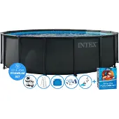 Intex Ø 488 x 122 cm Ultra XTR Frame PREMIUM zwembad set – rond