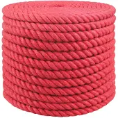 vidaXL Jute Touw Rood 100% Tossa jute