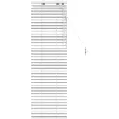 vidaXL Venetiaanse jaloezie Wit 45 x 130 cm 35 mm