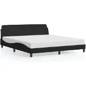 vidaXL Bedframe "Dover" kunstleer zwart 183x213 cm