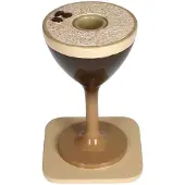 HD Collection Kandelaar Espresso Martini Bruin Polyresin 10x10x15cm