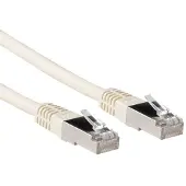 ACT 1.00m Cat6a SSTP PiMF, 1 meter, Cat6a, S/FTP (S-STP), RJ-45, RJ-45, ivoorwit