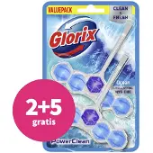 Glorix 2+5 Gratis: Toiletblok Power Clean Ocean 2 Stuks