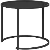 vidaXL Koffietafel set, 2 stuks, 55 x 55 x 45 cm, staal