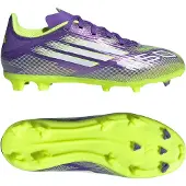 Adidas Sportschoen 'F50 League' geel / zilvergrijs / appel / donkerlila