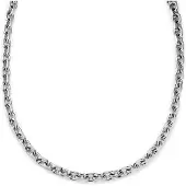 Lucleon New Classics | Zilverkleurige roestvrijstalen O-linkketting met toggle-sluiting