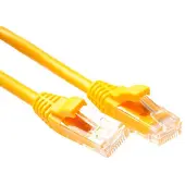 Intronics UTP Cat5E, 1,5 meter, RJ-45 connector aan beide uiteinden, geel