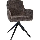 Lizzely Garden & Living SET DEAL: 4 stuks Eetkamerstoel draaibaar Lieve zwart eetstoel draaibare stoel zetel