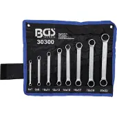 Bgs ringsleutelset dubbel 8 delig