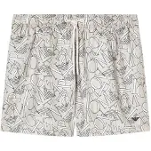 Emporio Armani Heren Allover taupe zwempak (XXL), Strandkleding, Polyester EM000583_AF20440