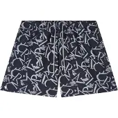 Emporio Armani Heren Allover zwempak zwart (M), Strandkleding, Polyester EM000583_AF20440
