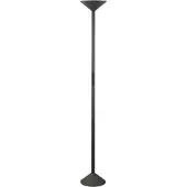 FABAS LUCE LED-uplighter vloerlamp Tratto, dimbaar, zwart, Woon-/ Eetkamer, metaal, Modern, LED vloerlamp