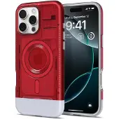 Spigen Classic C1 MagSafe iPhone 16 Pro Hoesje Rood