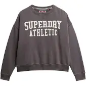Superdry Sweatshirt antraciet / wit