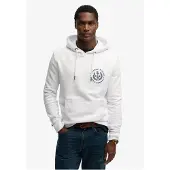 Superdry Sweatshirt 'Lo-Fi Dockside' marine / wit