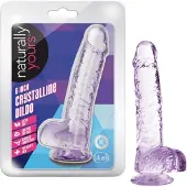 Blush Novelties B Yours - Naturally Yours Crystalline Dildo Amethist