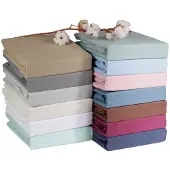 DoubleDry Hoeslaken flanel 100% zacht katoen eenpersoons 90x200 cm rondom