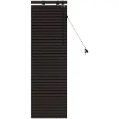 vidaXL Venetiaanse jaloezie Donkerbruin 50 x 130 cm 35 mm