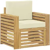 vidaXL Buiten bank set Polyester Wit