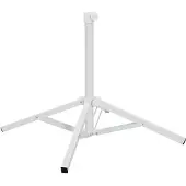 vidaXL Parasolstandaard, wit, staal, geschikt voor parasols met een mast van 25-32 mm