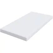 vidaXL Geheugen Schuim Matras Topper 120 x 200 cm Thick Zacht Wit
