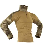 Invadergear Combat T-shirt Met Lange Mouwen Bruin XL