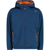 CMP - Kid's Jacket Fix Hood - Softshelljack 128, blauw