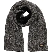 Superdry Sjaal zwart gemêleerd