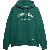 Superdry Sweatshirt smaragd / wit