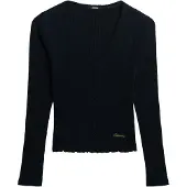 Superdry Gebreid vest 'Essential' marine