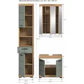 Furnilux Scout badkamercombinatie salie mdf tz artisan nb