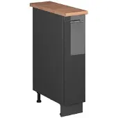 Vicco Apotheekkast Fame-Line, Antraciet Hoogglans/Antraciet, 20 cm, WB Eik