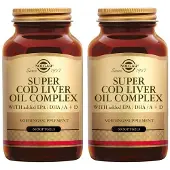 Solgar Super Cod Liver Oil Complex | Levertraan Complex 2x60 St Capsules