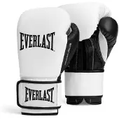 Everlast Powerlock OG training (kick)bokshandschoenen klittenband, wit/zwart, 16-oz