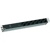 Bachmann 19U 1U VM 6xCEE7/3 1xGVS-Plus 2,0m CEE7/7