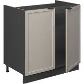 Vicco Wastafelkast Fame-Line GrijsBeige 80 cm zonder werkblad, Model 50255