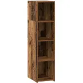 vidaXL Highboard Oud hout 30 x 41 x 124 cm Bewerkt hout