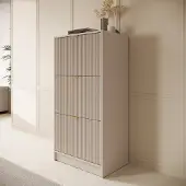 Meubella - Tavares - Schoenenkast - Beige - 60x40x120 cm