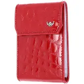 Golden Head Leren kaarthoes Cayenne RFID Protect Kartenetui 4425 Kirsche rood