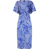 Dreimaster Klassik Jurk blauw / wit