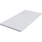 vidaXL Geheugen Schuim Matras Topper 90 x 200 cm Thick Zacht Wit