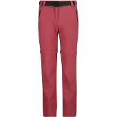CMP - Girl's Stretch Zip Off Pant - Afritsbroek 176, rood