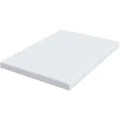 vidaXL - Geheugen - Schuim - Matras - Topper - 140 - x - 200 - cm - Thick - Zacht - Wit